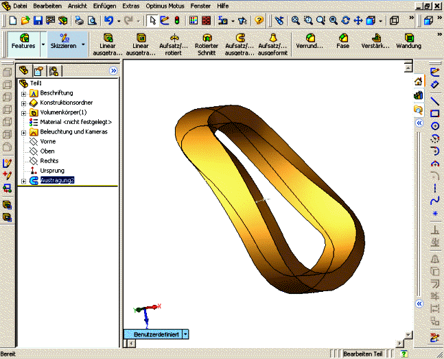 Roller trace volume for a cylindrical groove cam